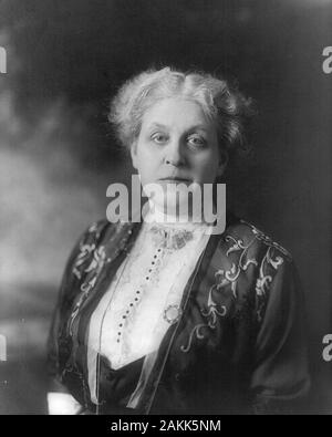 Carrie Chapman Catt, Carrie Chapman Catt (1859 – 1947) American women's suffrage leader who campaigned for the Nineteenth Amendment to the United States Constitution, which gave U.S. women the right to vote in 1920 Stock Photo