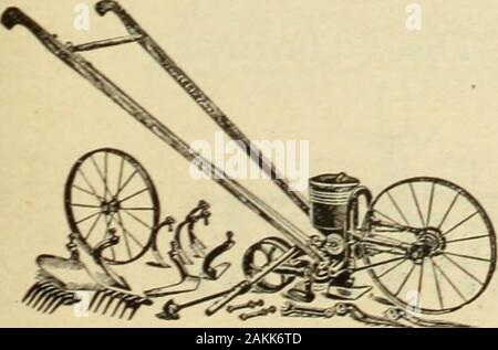 Annual catalogue : machinery, fertilizers, seeds, etc1917 . No. 4 Combined Drill Seeder andDouble and Single Wheel Hoe A drill seeder, like No. 6 except that it does not have hilldropping device and has a different opening plow. Sows incontinuous rows only. For the man who makes a specialty of Stock Photo