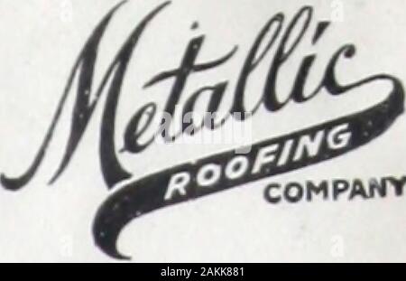 Catalogue R2 illustrating and describing metallic building materials for outside use, 1912 / Metallic Roofing Coof Canada. . Spanish Tile Terminal Stock Photo
