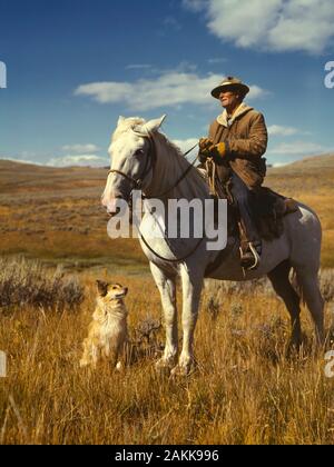 Shepherd with his horse and dog on Gravelly Range, Madison County, Montana Contributor Names  Lee, Russell, 1903-1986, photographer  Created / Published  1942 Aug. Stock Photo
