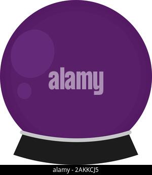 Crystal ball. Witch accessory Stock Vector