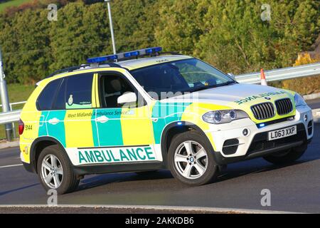 A BMW X5 Paramedic Rapid Resonse Vehicle In Uttoxeter Operated By West a-bmw-x5-paramedic-rapid-resonse-vehicle-in-uttoxeter-operated-by-west
