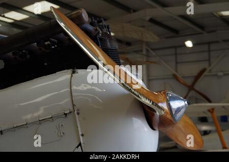 I cant remember what aircraft this was, but it was the Shuttleworth collection race day event. Stock Photo