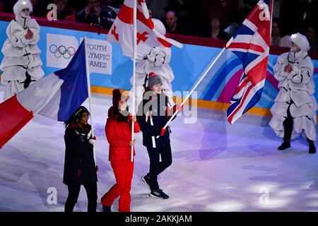 LAUSANNE, SWITZERLAND. 09th, Jan 2020.  during Opening Ceremony of the Lausanne 2020 Youth Olympic Games at Vaudoise Arena on Thursday, 09 January 2020. LAUSANNE, SWITZERLAND. Credit: Taka G Wu/Alamy Live News Stock Photo