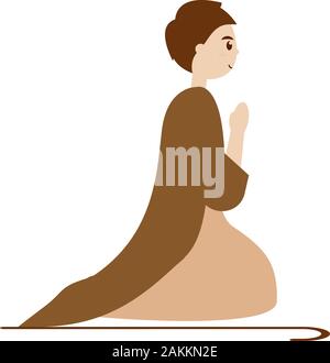 Saint Joseph. Manger character Stock Vector