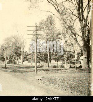 Newtown's history and historian, Ezra Levan Johnson . SOUTH MAIN STREET Looking North Stock Photo