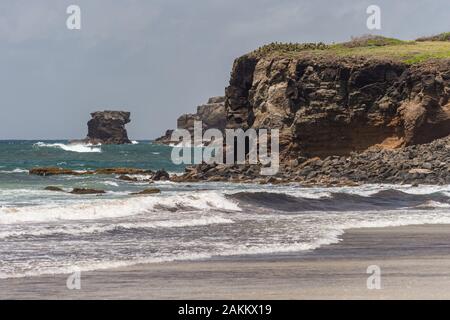 Savanna of Petrifications in Martinique, France Stock Photo