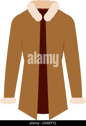 Isolated winter coat icon Stock Vector