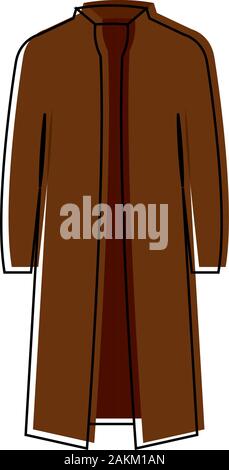 Isolated winter coat icon Stock Vector