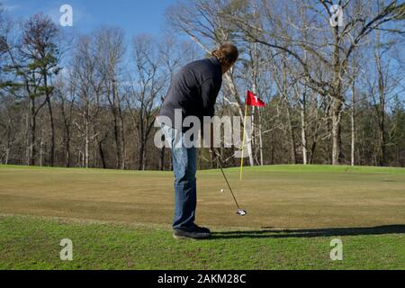 Golf is a game that most folks can play well into retirement. Smaller, local courses usually offer an affordable way to get out and exercise. Stock Photo