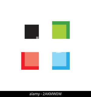 windows mosaic colorful logo vector Stock Vector