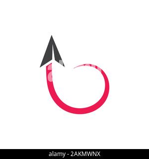 swossh paper planes arrow motion logo Stock Vector