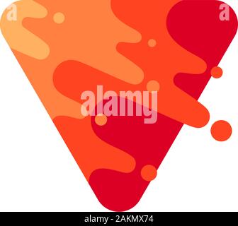 arrow up motion triangle liquid fast logo vector Stock Vector