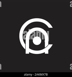 letter ac linked logo vector Stock Vector