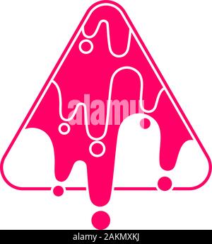 red triangle arrow motion geometric logo vector Stock Vector