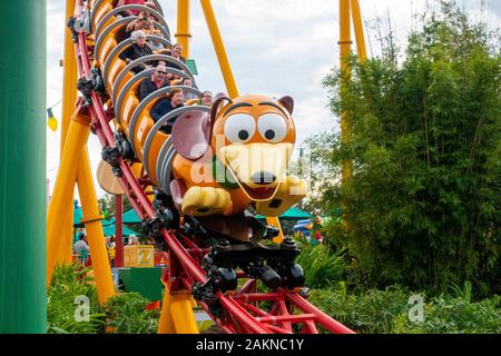 Slinky Dog Dash Rollercoaster Ride at Hollywood Studios Park at Walt Disney  World in Orlando, FL Editorial Stock Photo - Image of family, meet:  191458173