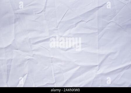 abstract white fabric background / cloth stripes white and wrinkles texture Stock Photo