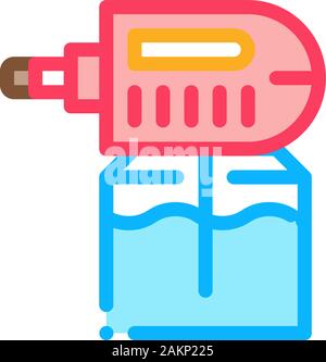 Electric Mosquito Icon Vector Outline Illustration Stock Vector