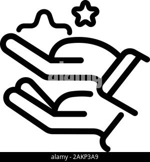 Keep store icon, outline style Stock Vector