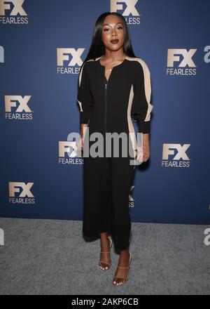 Pasadena, CA - January 09, 2020: Emyri Crutchfield of 'Fargo'  attends the FX Networks' Star Walk Winter Press Tour 2020 at The Langham Huntington Stock Photo