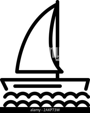 Powerboat icon in outline style Stock Vector Image & Art - Alamy