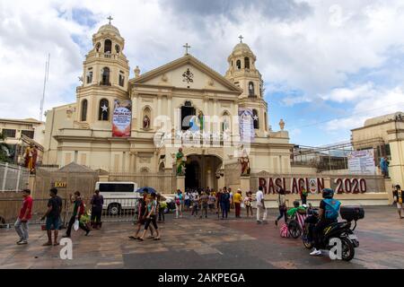 Dec 31, 2019 Scenery in front of the Quiapo church, Manila, Philippines Stock Photo