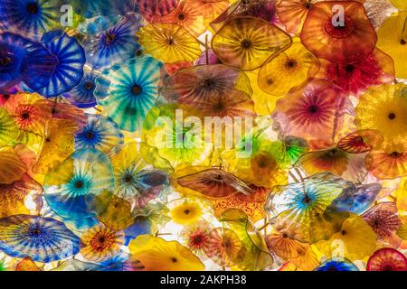 Crystal glass ceiling Stock Photo