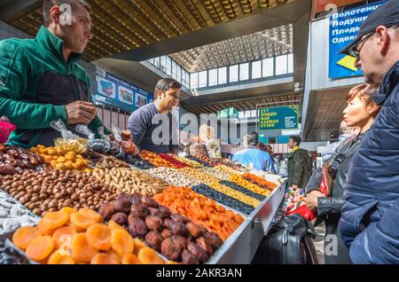 Famous Green Bazaar in Almaty Stock Photo