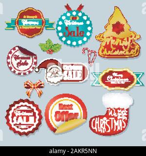 Winter Sale Labels. vector Stock Vector