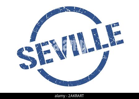 Seville stamp. Seville grunge round isolated sign Stock Vector