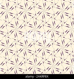 seamless vector abstract pattern with star shapes hexagonal web ornament Stock Vector