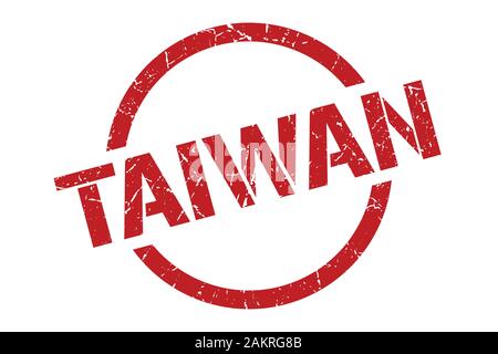 Taiwan stamp. Taiwan grunge round isolated sign Stock Vector