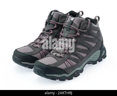 Outdoor boots isolated on white background Stock Photo