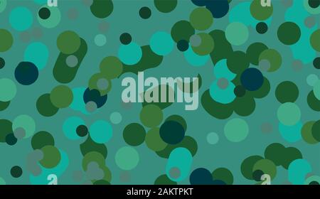 seamless vector abstract green bubbling mixture pattern Stock Vector