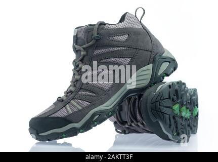 Outdoor boots isolated on white background Stock Photo