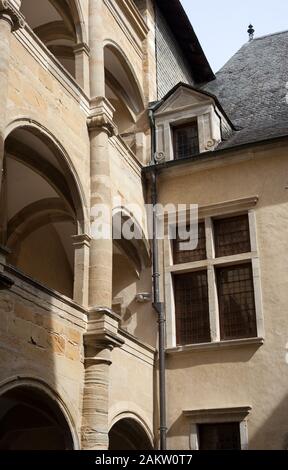 Maison Carrée de Nay also known as Maison Bonasse dating to the 2nd half of the XVI century, Nay, Pyrenees Atlantiques, Nouvelle Aquitaine, France Stock Photo