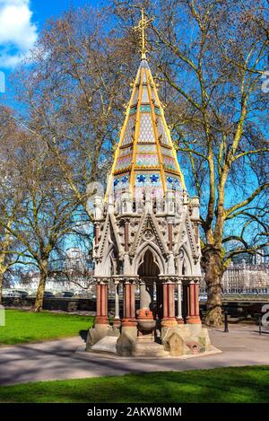 The Buxton Memorial Fountain in Victoria Tower Gardens, Westminster, London Stock Photo