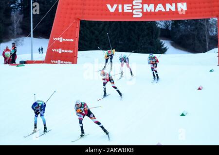 Val Di Fiemme, Italy. 10th Jan, 2020. the sprintduring FIS World Cup - Nordic Combined, Nordic Ski in Val di Fiemme, Italy, January 10 2020 - LPS/Luca Tedeschi Credit: Luca Tedeschi/LPS/ZUMA Wire/Alamy Live News Stock Photo