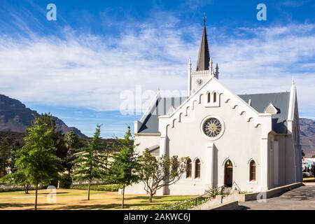 Barrydale Duch Reformed Church in Barrydale South Africa on Route 62 Stock Photo