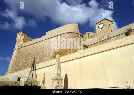 restaurierte historische Zitadelle über der Inselhauptstadt, Victoria (maltesische Ir-Rabat Ghawdex), Gozo, Malta Stock Photo