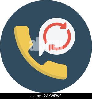 redial Stock Vector