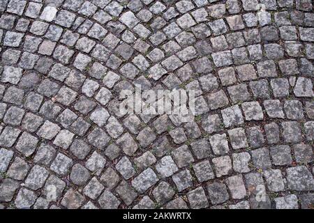 pavers road in the park. background of stones Stock Photo