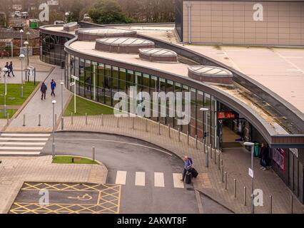 Wakefield Westgate railway station entrance. West Yorkshire. UK Stock Photo