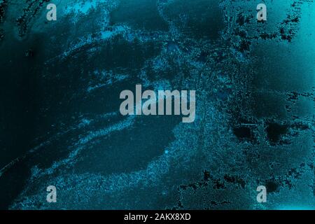 Petrol colored background with ice textures of different shades of petrol teal Stock Photo