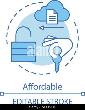 Key advantage line icon, concept sign, outline vector illustration ...