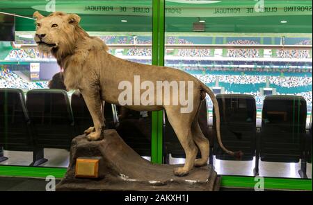 Visiting Jose Alvalado arena - the official playground of FC Sporting Stock Photo