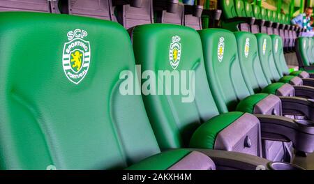 Visiting Jose Alvalado arena - the official playground of FC Sporting Stock Photo