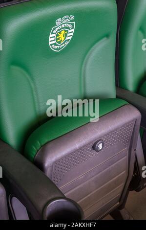 Visiting Jose Alvalado arena - the official playground of FC Sporting Stock Photo