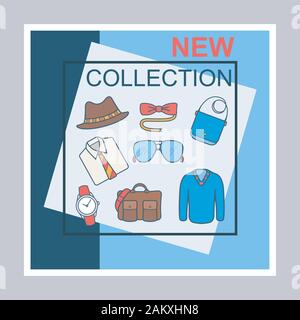 Mens Clothes Store Social Media Posts Mockup Fashion Blog