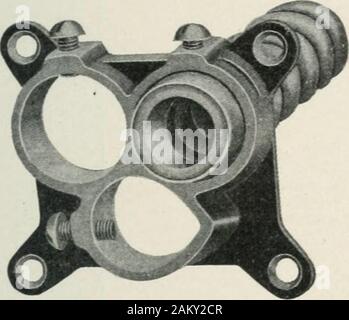 Cyclopedia of heating, plumbing and sanitation; a complete reference work . Fig. 5. Outlet Box for Flexible Steel Conduit. strips are fed and formed over the same. In the process of manufac-ture, the spools of steel ribbon are of irregular length, and when a. Stock Photo